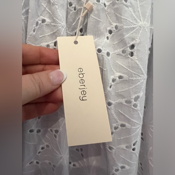 NWT Eberjey Sardinia Mini Dress Eyelet S - Picture 8 of 13